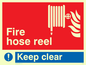 FV349: fire hose reel keep clear