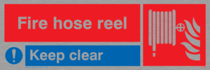 FV349: fire hose reel keep clear