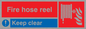 FV349: fire hose reel keep clear