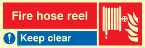 FV349: fire hose reel keep clear