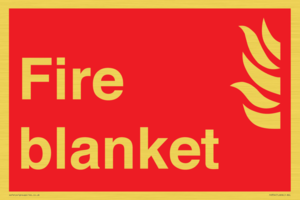 FV354: Fire blanket sign