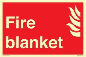 FV354: Fire blanket sign