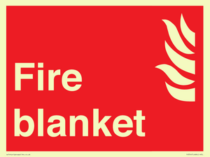 FV354: Fire blanket sign