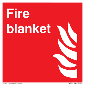 FV354: Fire blanket sign