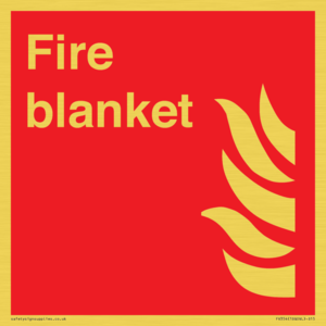 FV354: Fire blanket sign