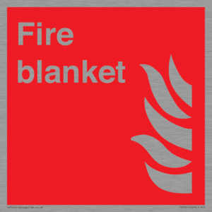 FV354: Fire blanket sign