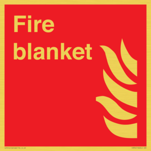 FV354: Fire blanket sign