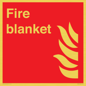 FV354: Fire blanket sign