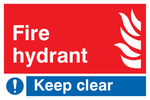 FV356: fire hydrant keep clear