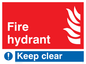 FV356: fire hydrant keep clear