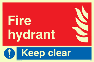 FV356: fire hydrant keep clear