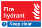 FV356: fire hydrant keep clear