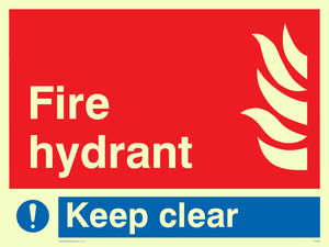 FV356: fire hydrant keep clear
