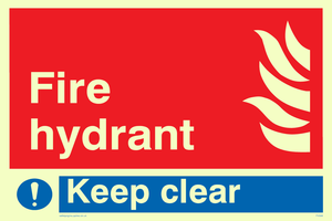 FV356: fire hydrant keep clear