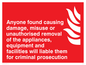 FV358: Damage or misuse to fire equip