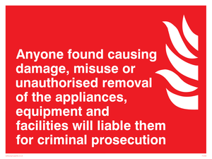 FV358: Damage or misuse to fire equip