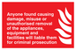 FV358: Damage or misuse to fire equip