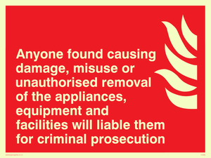 FV358: Damage or misuse to fire equip