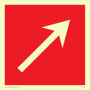 FV361: Diagonal fire equipment arrow