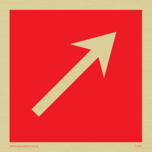 FV361: Diagonal fire equipment arrow