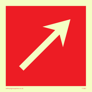 FV361: Diagonal fire equipment arrow