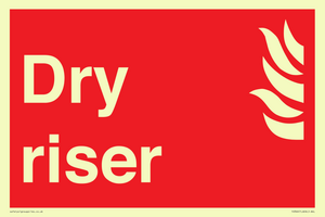 FV366: Dry riser sign