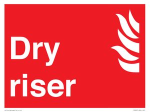 FV366: Dry riser sign