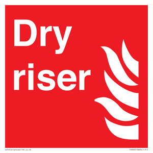 FV366: Dry riser sign