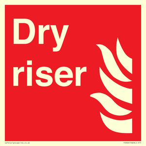 FV366: Dry riser sign
