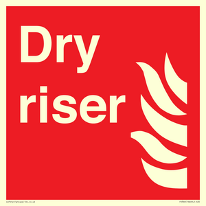 FV366: Dry riser sign