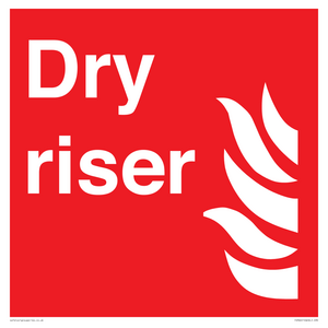 FV366: Dry riser sign