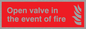 FV368: open valve in the event of fire