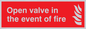FV368: open valve in the event of fire
