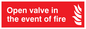 FV368: open valve in the event of fire