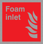 FV369: Foam inlet sign