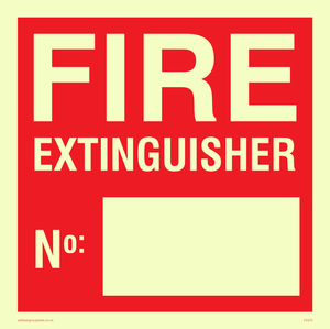 FV370: Fire extinguisher number sign