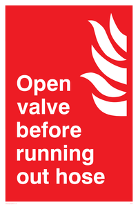 FV371: open valve before running out hose