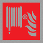 FV647: Fire hose reel and flames sign