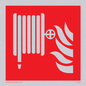 FV647: Fire hose reel and flames sign