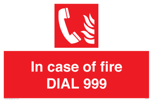 FV7145: In case of fire DIAL 999