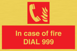 FV7145: In case of fire DIAL 999