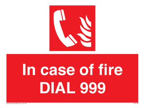 FV7145: In case of fire DIAL 999