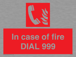 FV7145: In case of fire DIAL 999