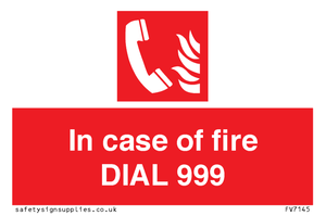 FV7145: In case of fire DIAL 999