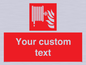 FV7334: Custom Fire hose reel Sign