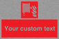 FV7334: Custom Fire hose reel Sign