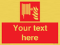 FV7334: Custom Fire hose reel Sign