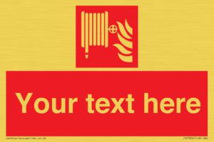 FV7334: Custom Fire hose reel Sign