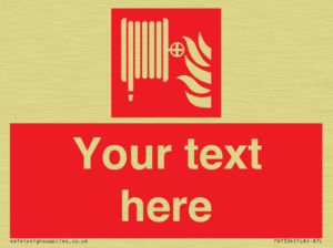 FV7334: Custom Fire hose reel Sign