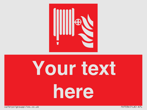 FV7334: Custom Fire hose reel Sign